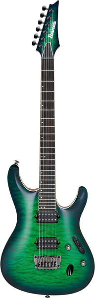 Ibanez Prestige S6521Q-Slg Surreal Blue Burst lucido