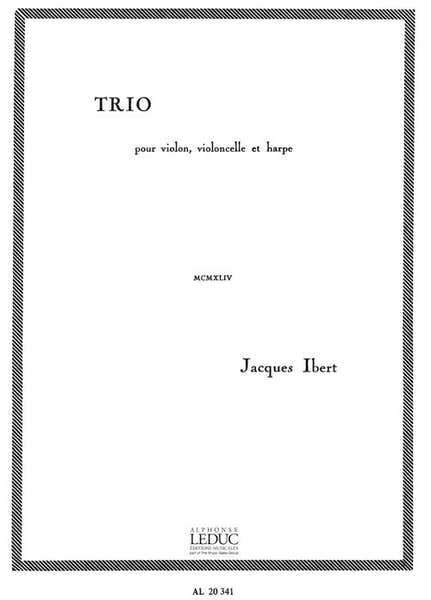Trio pour violon violoncelle et harpe