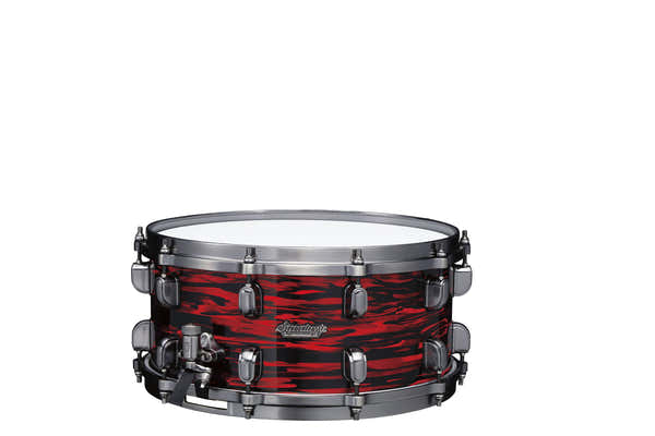 Tama STARCLASSIC MAPLE 14X6.5 SNARE DRUM SMOKED BLACK NICKEL SHELL HARDWARE RED OYSTER