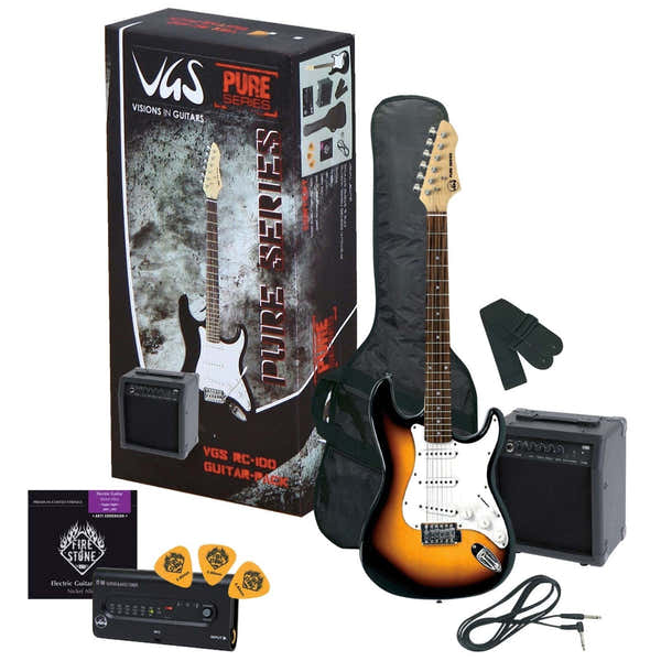 E-Gitarre Rc-100 Guitar Pack 3-Tone Sunburst