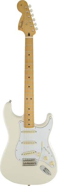 Fender Stratocaster firmata da Jimi Hendrix MN Bianco olimpico