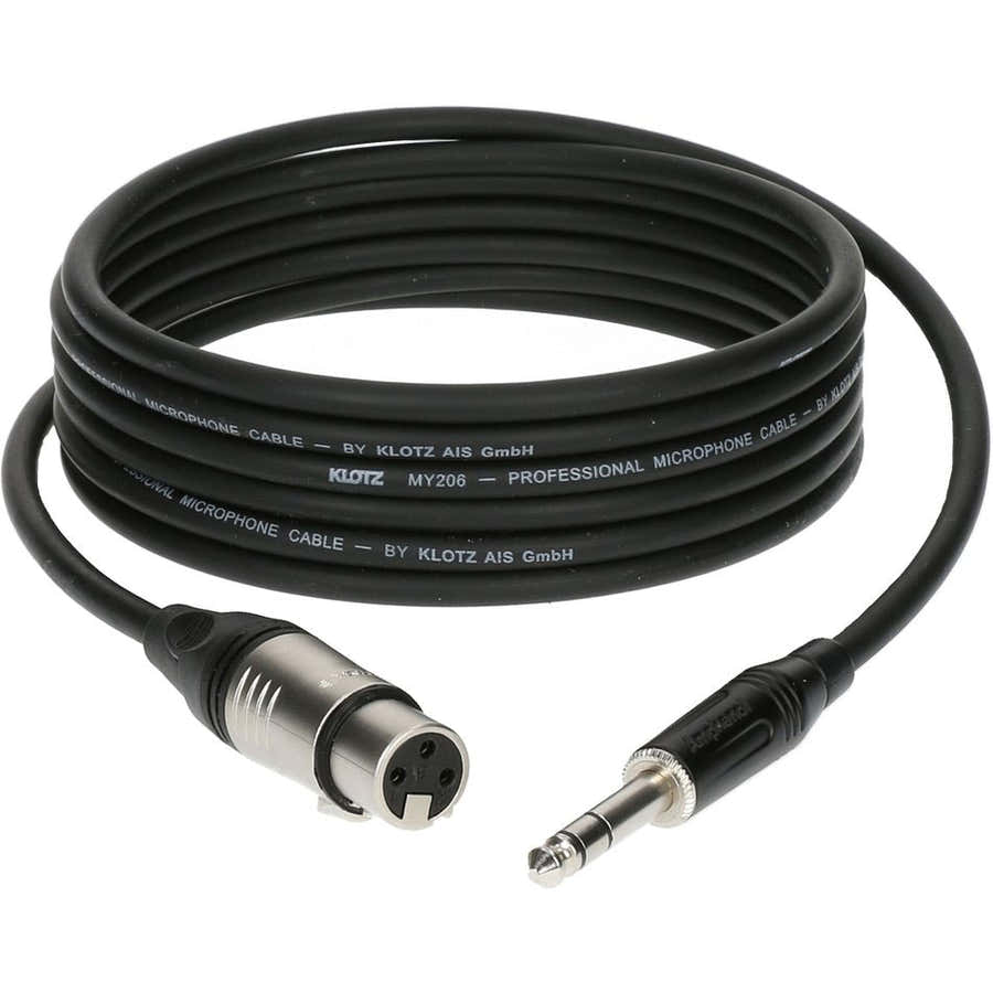 Cable Micro 3 M XLR Femelle - Jack 3P Connecteur Metal,
