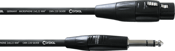 Audiokabel XLR-Buchse/Klinke Stereo 3 M