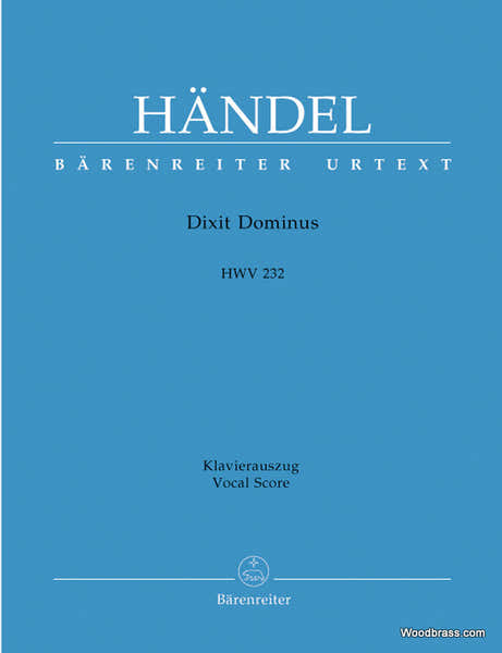 Handel G.F. - Dixit Dominus HWV 232 - Vocal Score