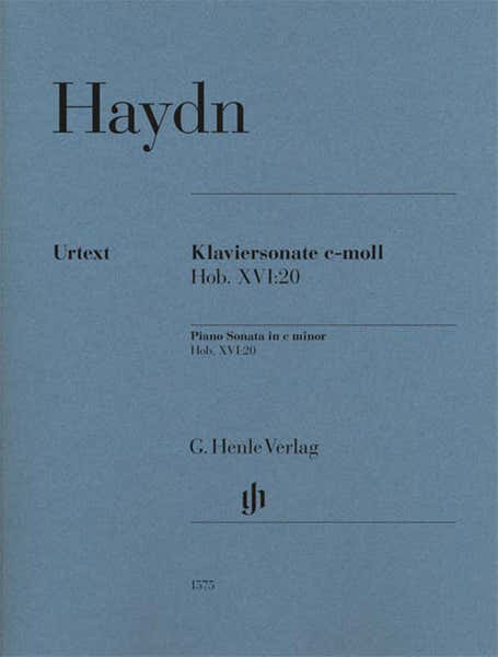 Henle Verlag Haydn - Klaviersonate C-moll Hob. Xvi:20 - Piano Solo