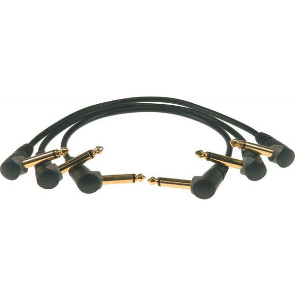 Lot 3 Cables Pedale 30CM Jack 2p.90/jack 2P.90 Or