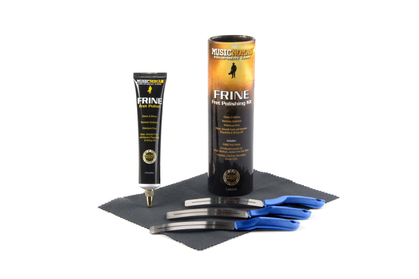 MN124 Frine Fret Polishing Kit Combo Pack 3 Produits : MN104 MN225 et MN201