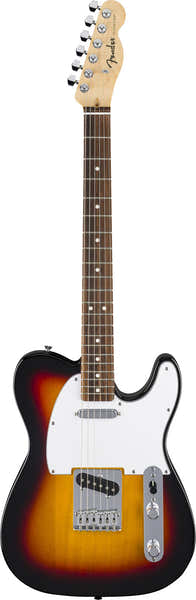 Fender Telecaster Standard LRL Battipenna bianco Sunburst a 3 colori