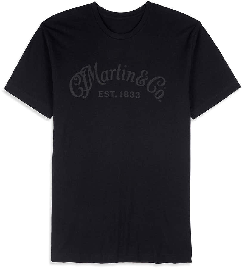 T-shirt Tone-on-Tone noir XL