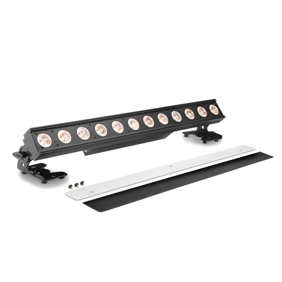 PIXBAR DTW PRO - 12 x 10 W TRI-LED-BAR MIT VARIABLEM WEISSEN LICHT UND DIM-TO-WARM-STEUERUNG