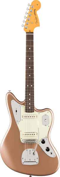 Fender American Professional Classic Jaguar RW Firemist Gold sbiadito