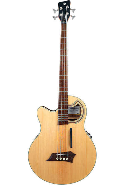 Warwick Bass Alien Deluxe Hybrid Thinline 4 LH Natur satiniert