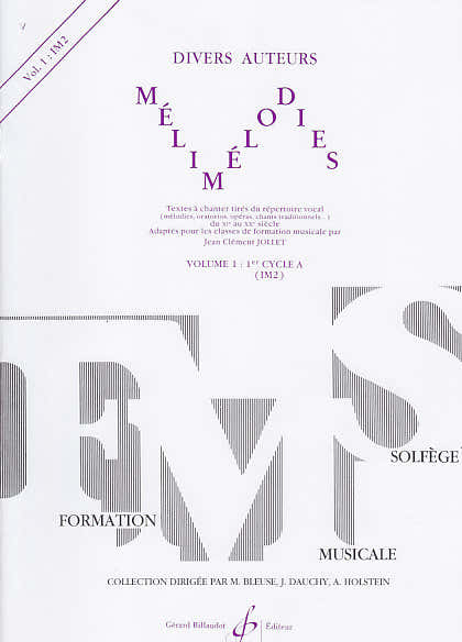 Billaudot Jollet JEAN-clement - Melimélodies Vol.1