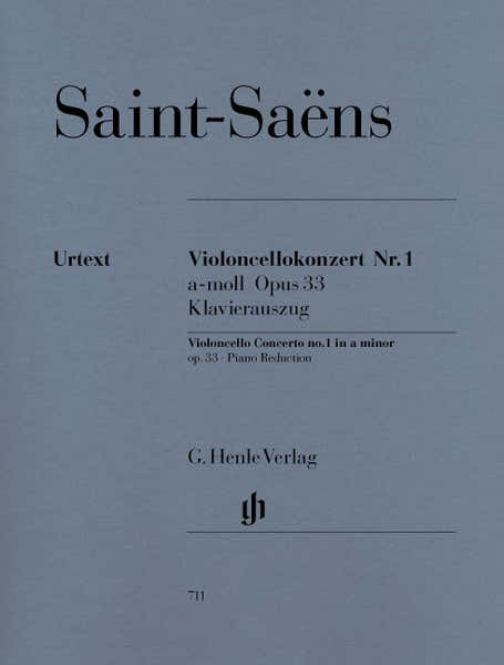 SAINT-SAENS C. - CONCERTO FOR VIOLONCELLO AND ORCHESTRA NO. 1 A MINOR OP. 33