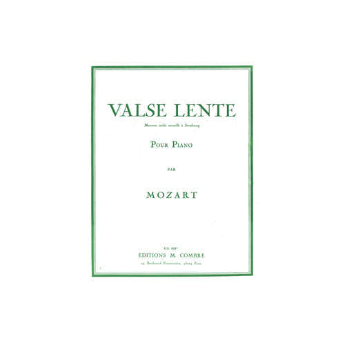 Mozart - Valse Lente - Piano