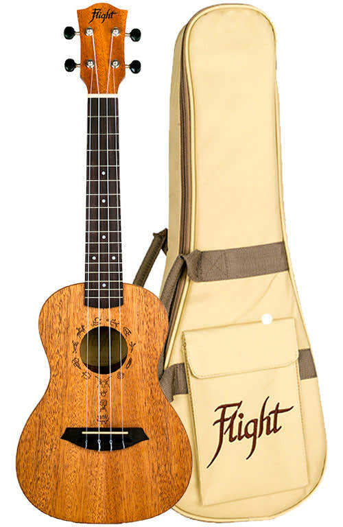Flight: DUC373 Concert Ukulele - African Mahogany