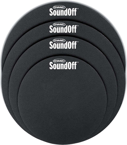 Evans SO2346 Set Dämpfer SoundOff Schlagzeug Standard 12 13 14 16