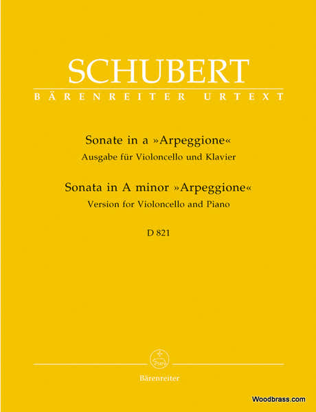 Schubert F. - Sonate A-moll D 821 " Arpeggione" - Violoncelle et Piano