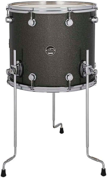 DW Drum Workshop TOM 16x14 PERFORMANCE FINISH PLY / SATIN OIL PEWTER SPARKLE