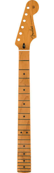 Fender Satin Roasted Maple Strat Neck 22 Jumbo Frets 12 Maple Flat Oval Shape