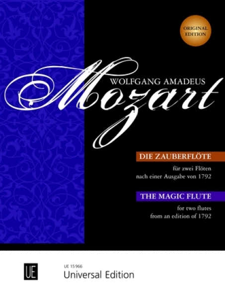 Universal Edition Mozart W.a. - Die Zauberflote - 2 Flutes