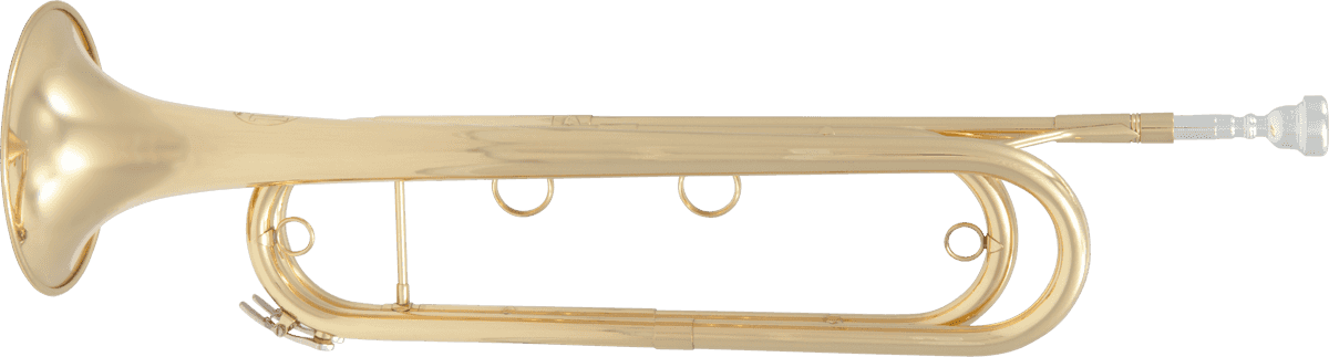 Trompette De Cavalerie Mib - Laiton Verni - Avec Gigbag