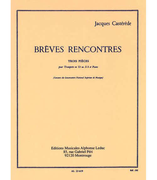 Leduc Casterede - Breves Rencontres - Trompette et Piano
