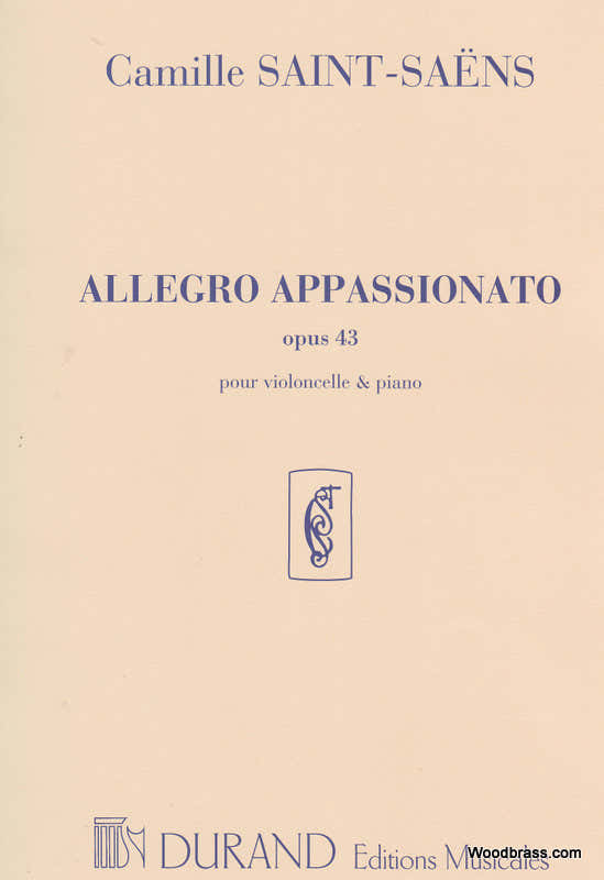 SAINT SAENS C. - ALLEGRO APPASSIONATO OPUS 43 - VIOLONCELLE ET PIANO