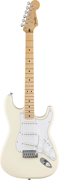 Fender Standard Stratocaster MN Battipenna Bianco Olympic White
