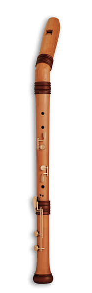 Mollenhauer Reve D'adri Gebogene Bass 4527K - Natürliches Birnbaumholz (barocke Griffweise)