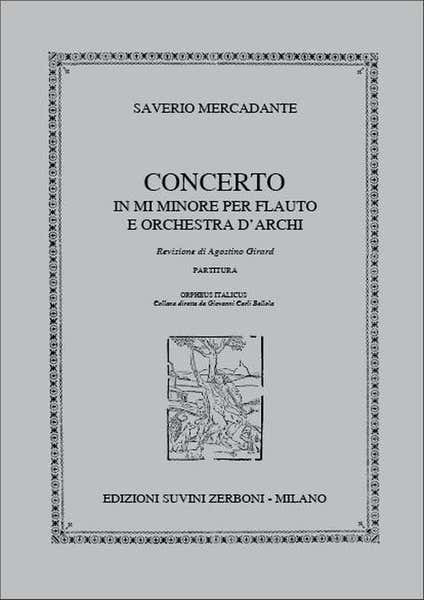 Mercadante S. - Concerto E-moll Op.57 - Flute et Piano