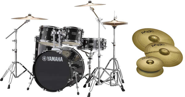Yamaha Rydeen 20 Schwarzglitzer + HW680W + Paiste 101