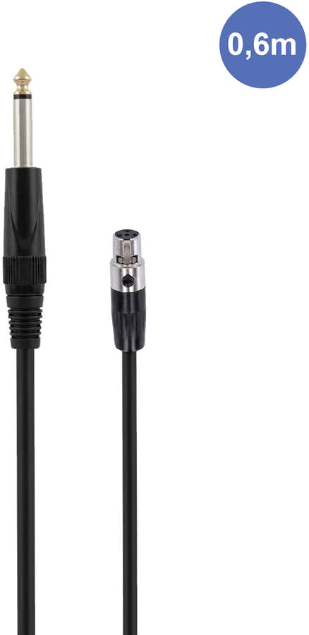 AUDIOCAB 452 Jack zu Mini XLR 4-polig (Shure) 6cm