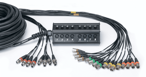 Cordial Stagebox 16 Eingänge 8 Ausgänge XLR-Kabel 30 M