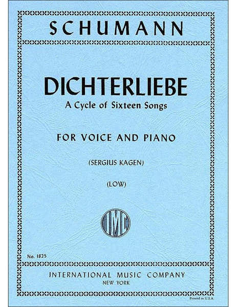 Schumann - Dichterliebe OP48 Cycle Of 16 Songs L Vce PFT - Low Voice et Piano