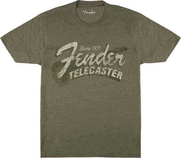 "S" Since 1951 Telecaster T-Shirt Military Heather Green