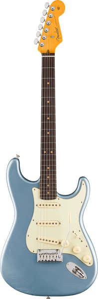 Fender Stratocaster '60s American Ultra Luxe Vintage SSS RW Blu ghiaccio metallizzato
