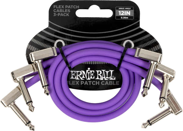 PATCH CABLE FLEX 30CM - PACK 3 PURPLE