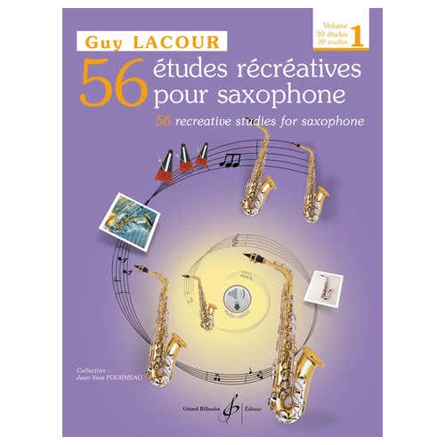 Billaudot 56 Études Récréatives Vol.1 Saxophone - Lacour