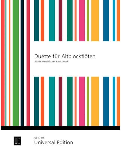 Duette Für Altblockflöten aus der Französischen Barockmusik