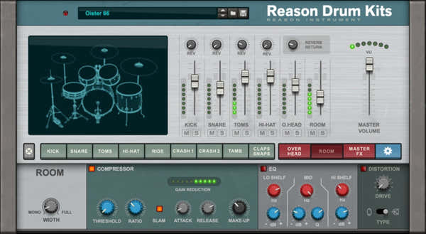 Reason Studios Reason Drum Kits Acoustic Drum Session