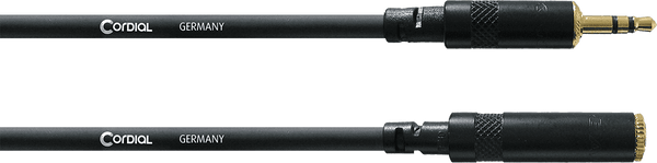 Cordial Stereo-Audiokabel Mini-Klinke Stecker/Mini-Klinke Buchse 3 M