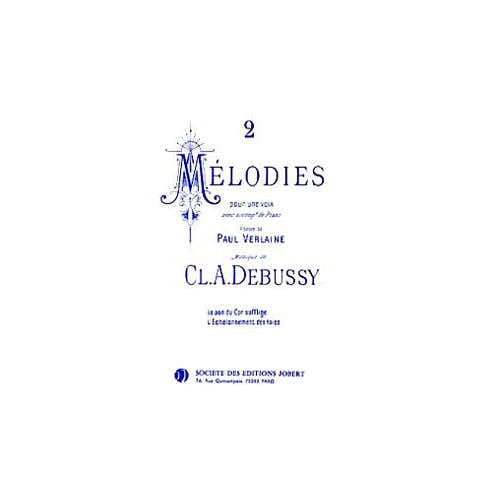 Debussy - méLODIES-poèmes De Verlaine(2) - Stimme und Klavier