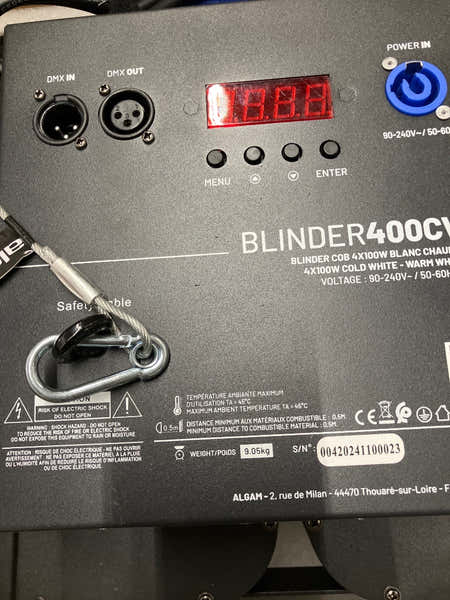 Algam Lighting Blinder 400 CW-WWA - Stock B
