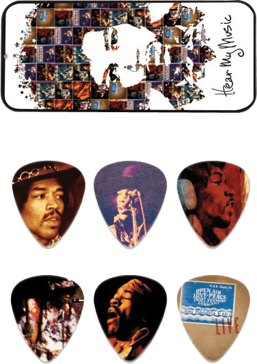 6 x Jimi Hendrix Hear My Music Medium Boîte