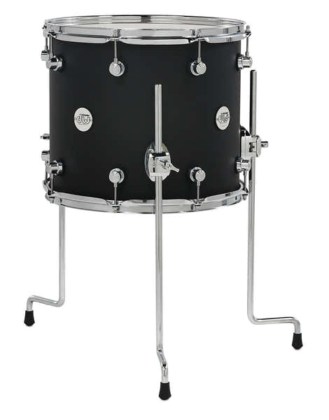 DW Drum Workshop TOM DESIGN BLACK SATIN 14X12
