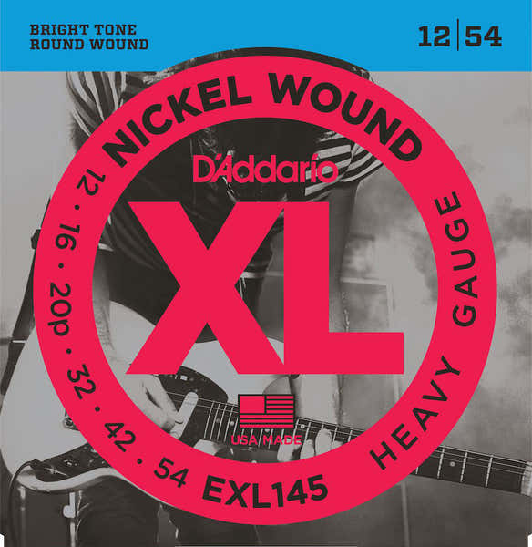 EXL145 NICKEL WOUND HEAVY 12-54 WITH PLAIN STEEL 3RD