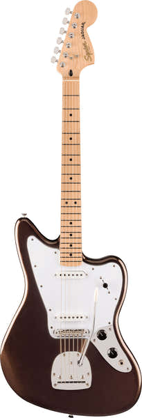Squier Jaguar Affinity Mn Marrone metallizzato mistico