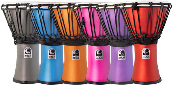 Toca Djembe Freestyle Colorsound Matt Tfcdj-7Mtpk Set - 6 Stück
