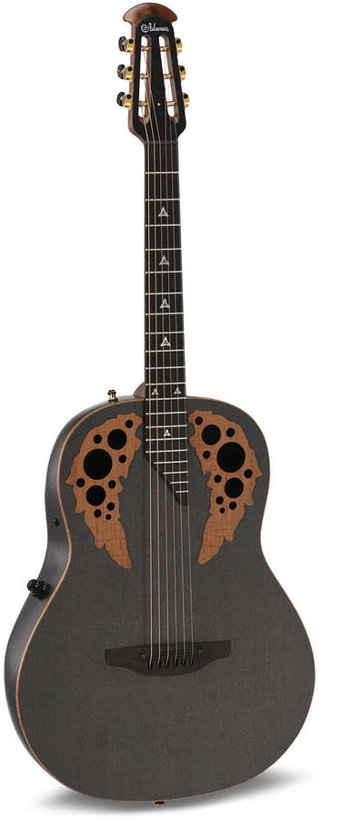 Adamas U581T-SPM Mid-Depth Non-Cutaway Black Satin Copper Metal Flake U581T-FM-G